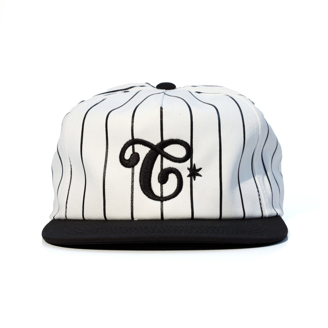 CHICAGO SNAPBACK HAT - BLACK/WHITE PINSTRIPE