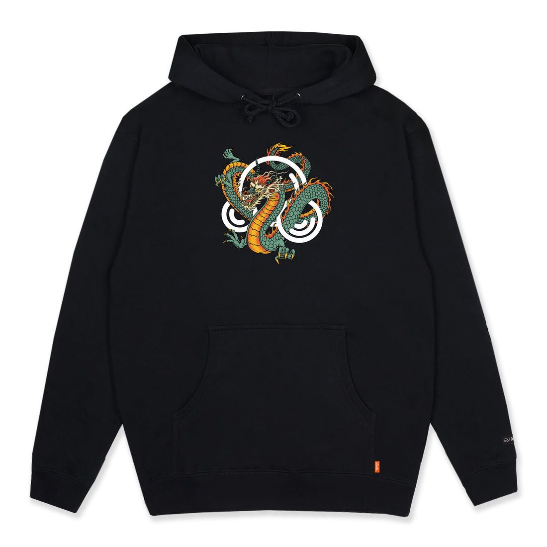 DRAGON PULLOVER HOODIE - BLACK