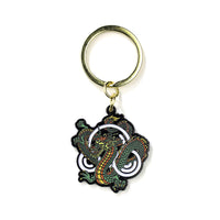 DRAGON KEYCHAIN - BLACK