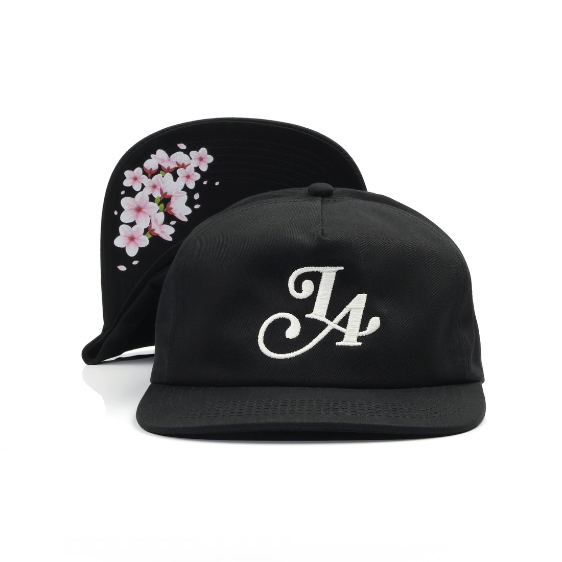 LA SNAPBACK HAT - BLACK/BLOSSOM