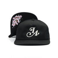 LA SNAPBACK HAT - BLACK/BLOSSOM