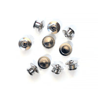 PREMIUM LOCKING PIN BACKS - SILVER