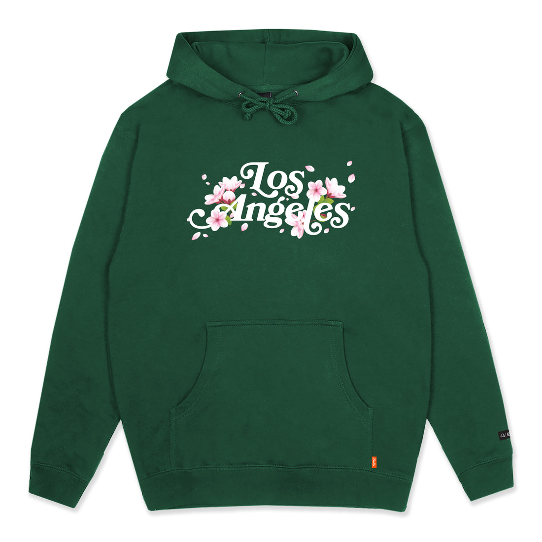 LOS ANGELES PULLOVER HOODIE - HUNTER/BLOSSOM