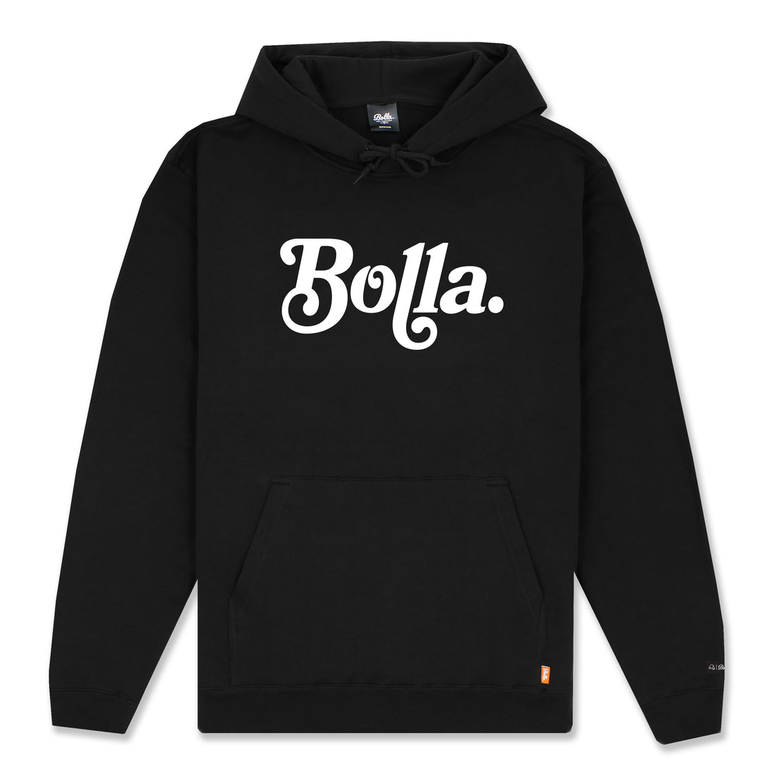 RETRO PULLOVER HOODIE - BLACK