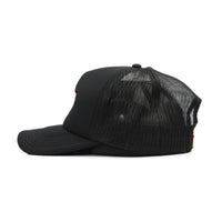 SF TRUCKER HAT - BLACK/ORANGE