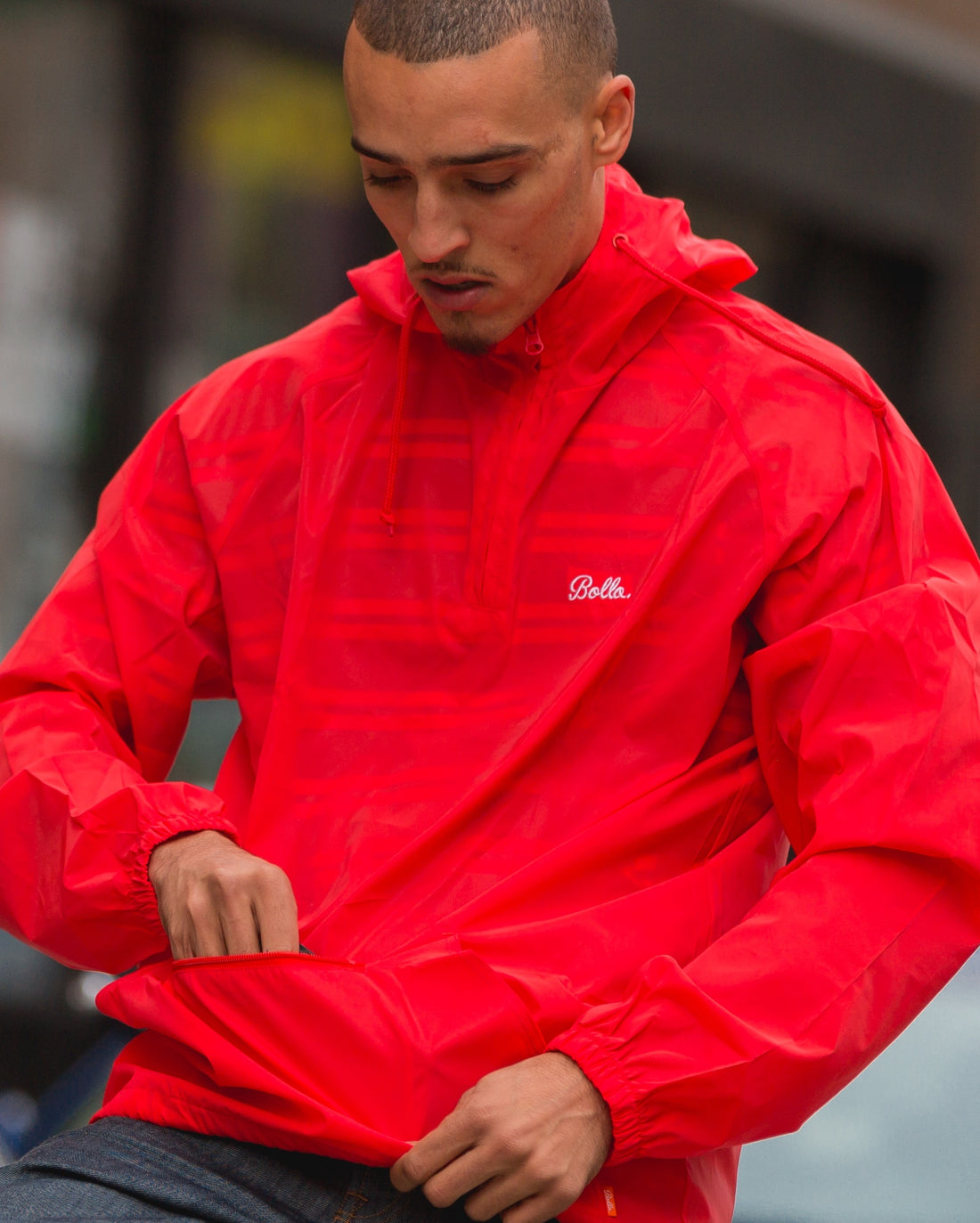 MOTION REFLECTIVE ANORAK JACKET - RED