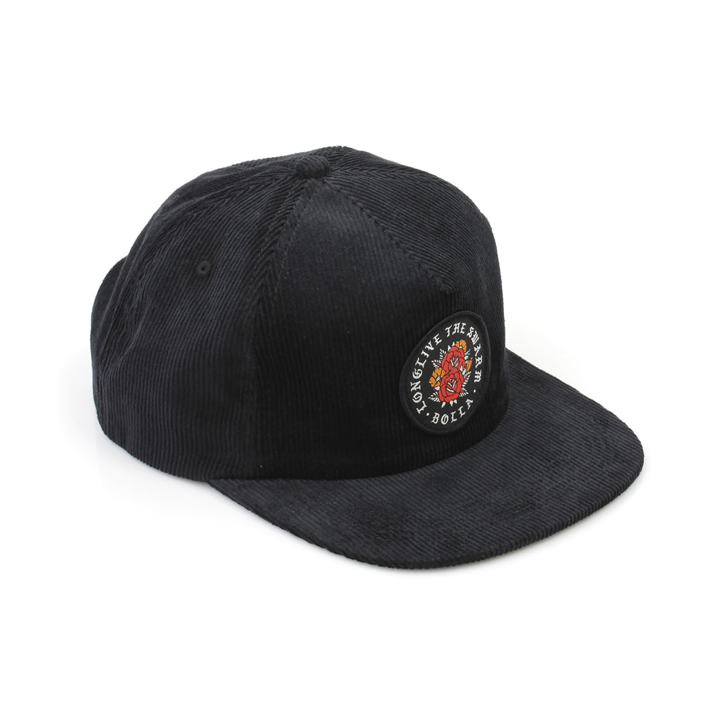 BLOOM SNAPBACK HAT - BLACK