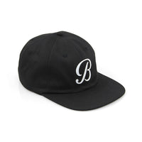 B POLO HAT - BLACK/WHITE