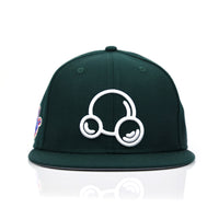 BUBBLE LOGO 59FIFTY NEW ERA FITTED HAT - DARK GREEN