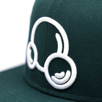 BUBBLE LOGO 59FIFTY NEW ERA FITTED HAT - DARK GREEN