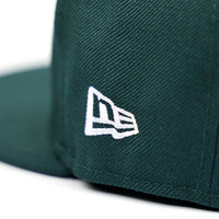 BUBBLE LOGO 59FIFTY NEW ERA FITTED HAT - DARK GREEN