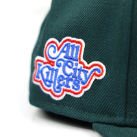 BUBBLE LOGO 59FIFTY NEW ERA FITTED HAT - DARK GREEN