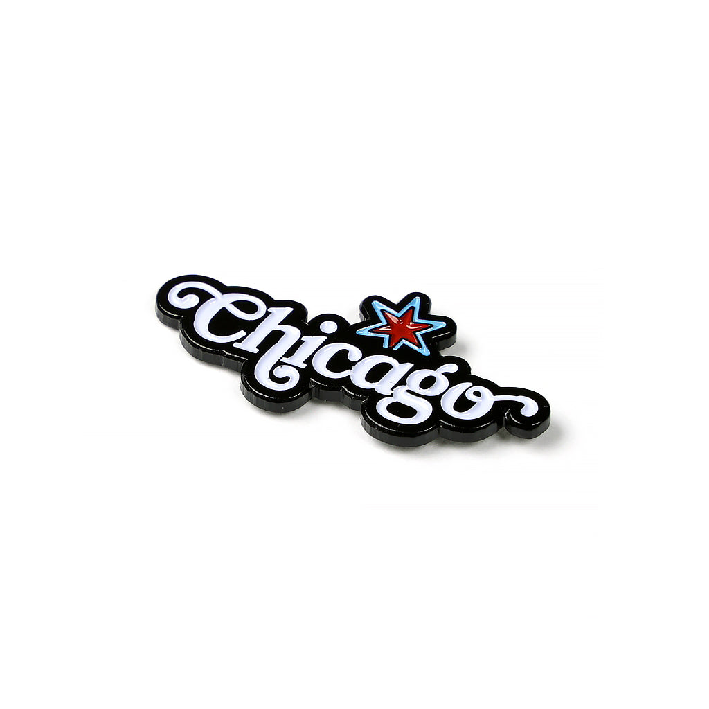 CHICAGO PIN - BLACK