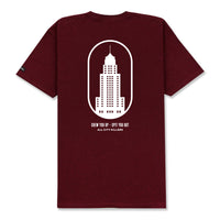 CITY T-SHIRT - BURGUNDY