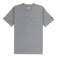 DAILY POCKET T-SHIRT - HEATHER GREY