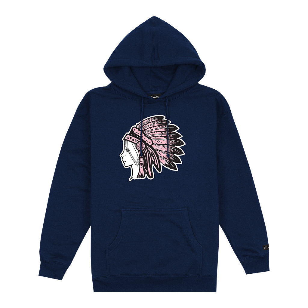 DREAMER PULLOVER HOODIE - NAVY/PINK
