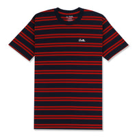 DAILY STRIPE T-SHIRT - NAVY/RED