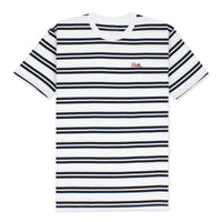 DAILY STRIPE T-SHIRT - WHITE/NAVY