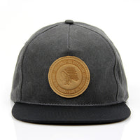 DREAMER CREST SNAPBACK HAT - WASHED BLACK