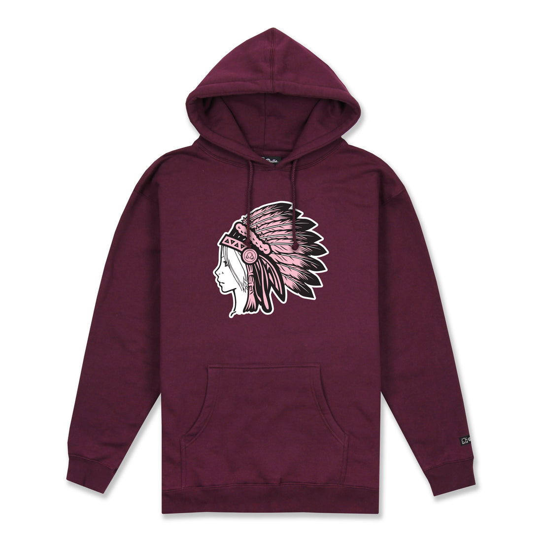 DREAMER PULLOVER HOODIE - BURGUNDY/PINK