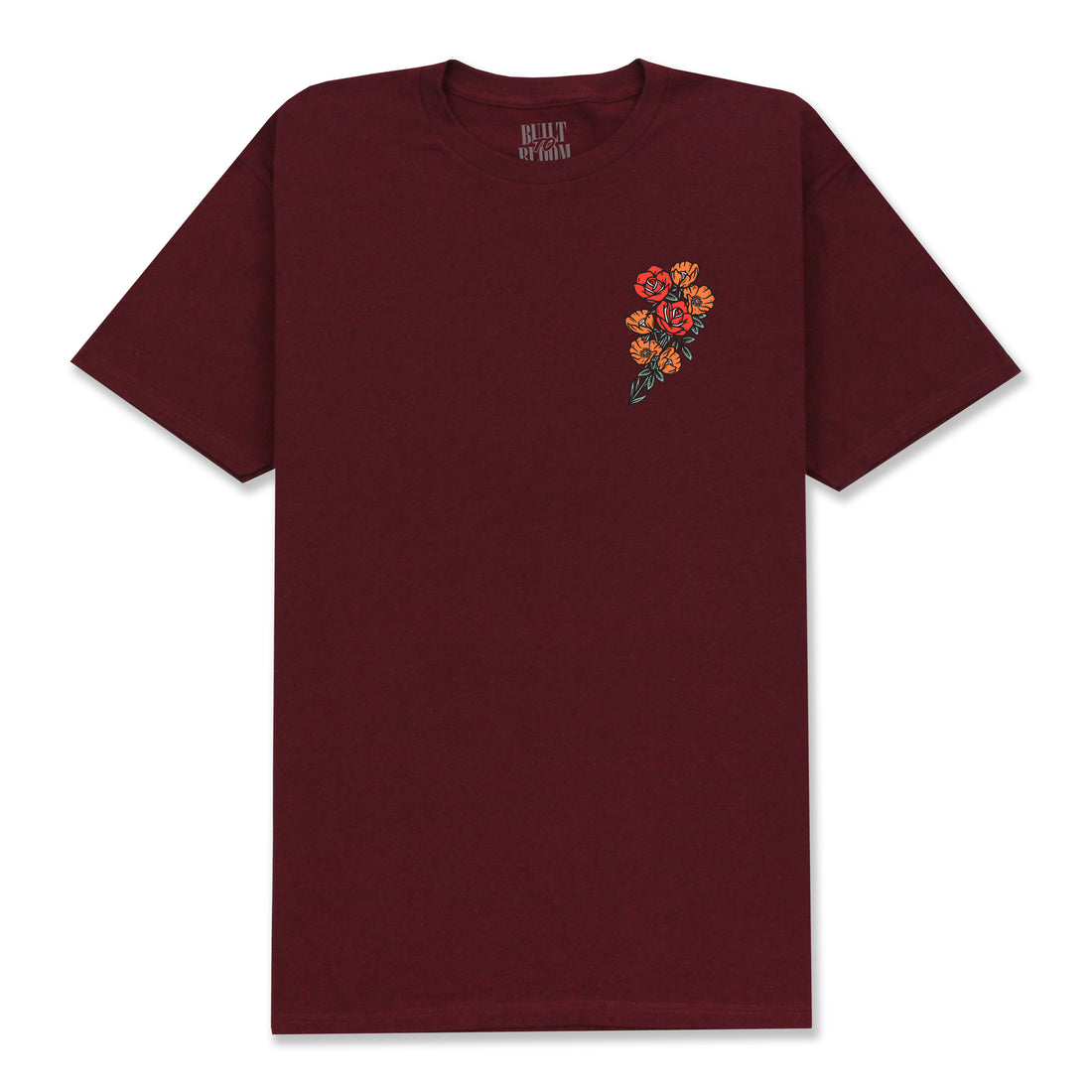 DUALITY T-SHIRT - BURGUNDY (BUILT TO BLOOM)