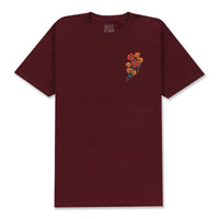 DUALITY T-SHIRT - BURGUNDY (BUILT TO BLOOM)