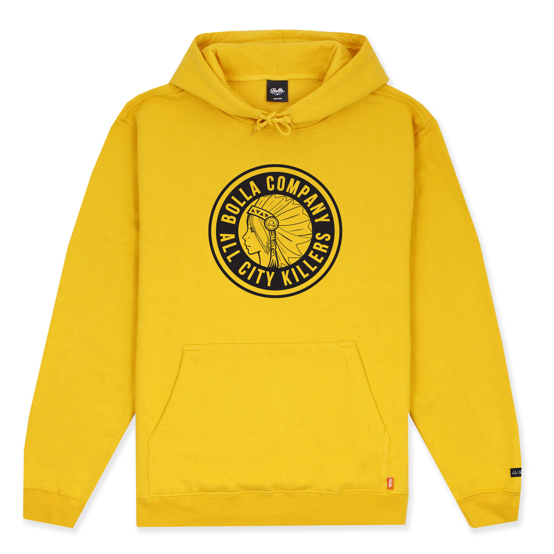 EMBLEM PULLOVER HOODIE - GOLD