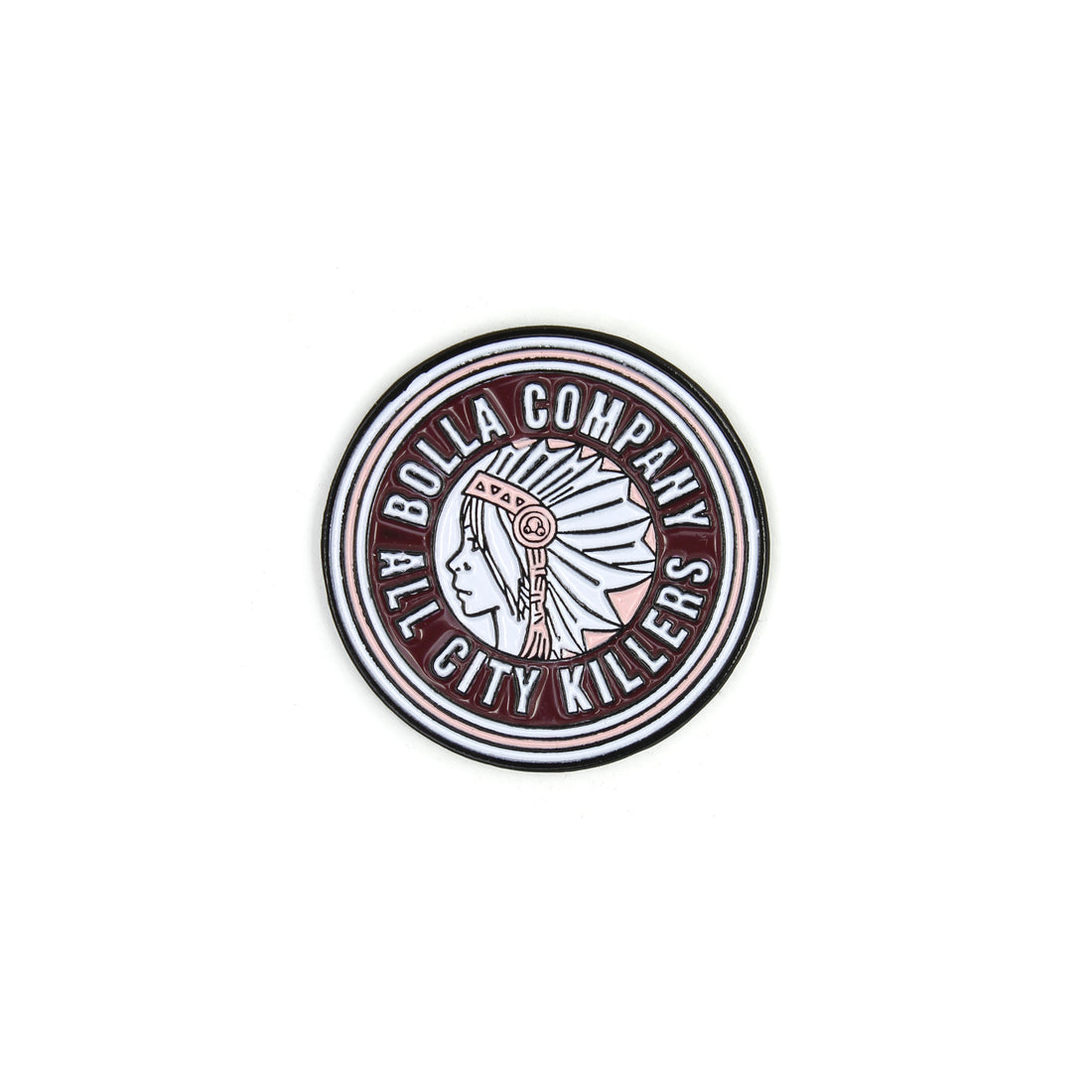 EMBLEM PIN - BURGUNDY
