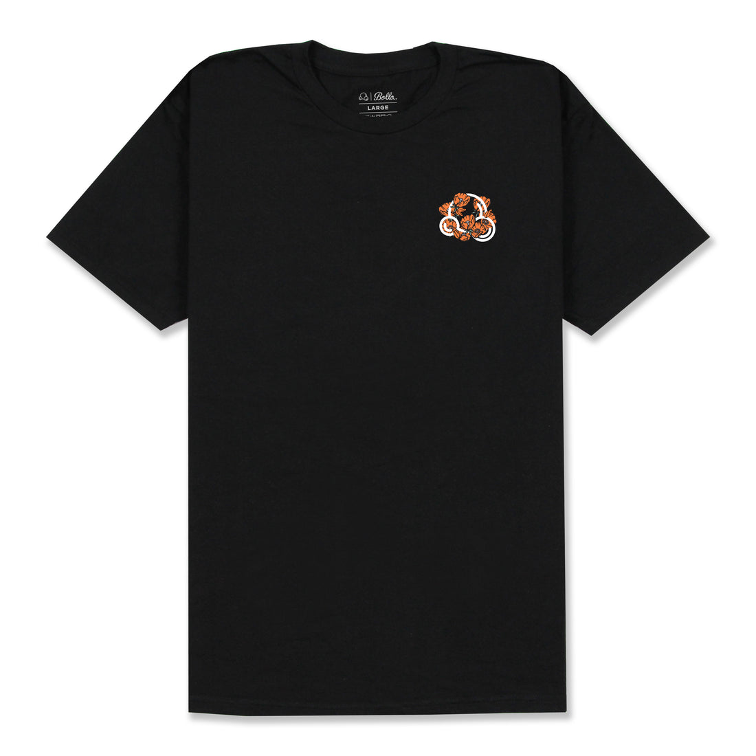 INSIGNIA POPPY T-SHIRT - BLACK