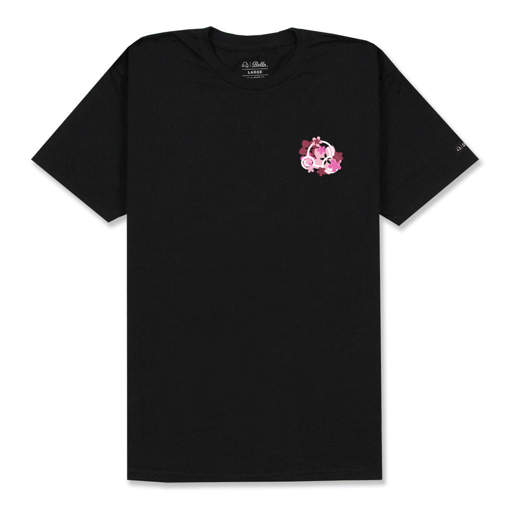 INSIGNIA BLOSSOM T-SHIRT - BLACK