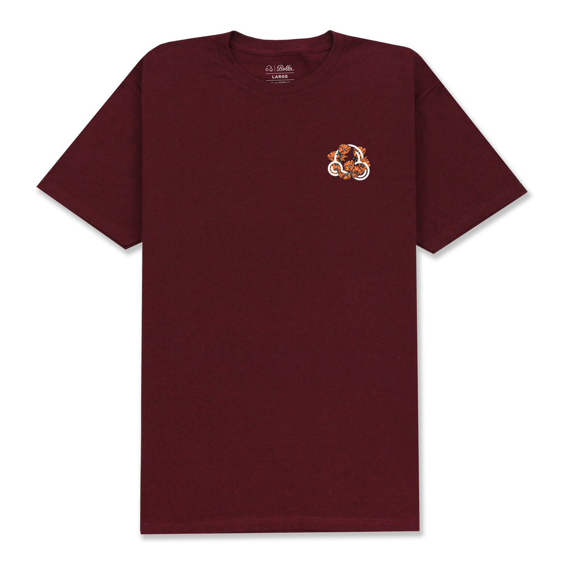 INSIGNIA POPPY T-SHIRT - BURGUNDY