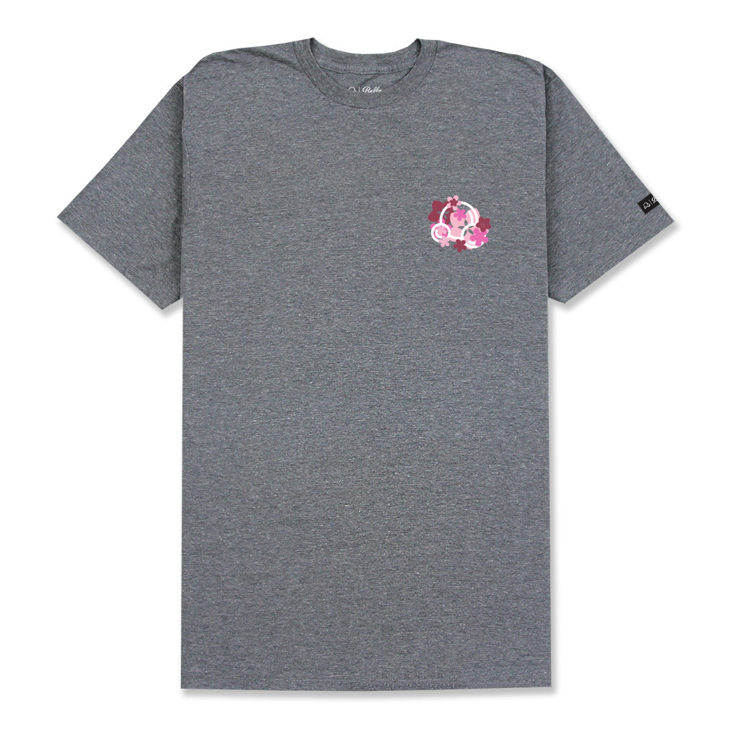 INSIGNIA BLOSSOM T-SHIRT - HEATHER GREY