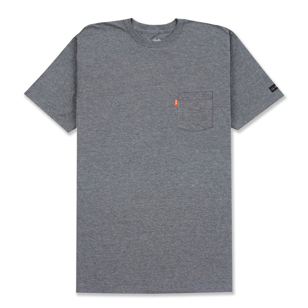 INSIGNIA POCKET T-SHIRT - HEATHER GREY