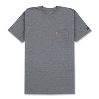 INSIGNIA POCKET T-SHIRT - HEATHER GREY