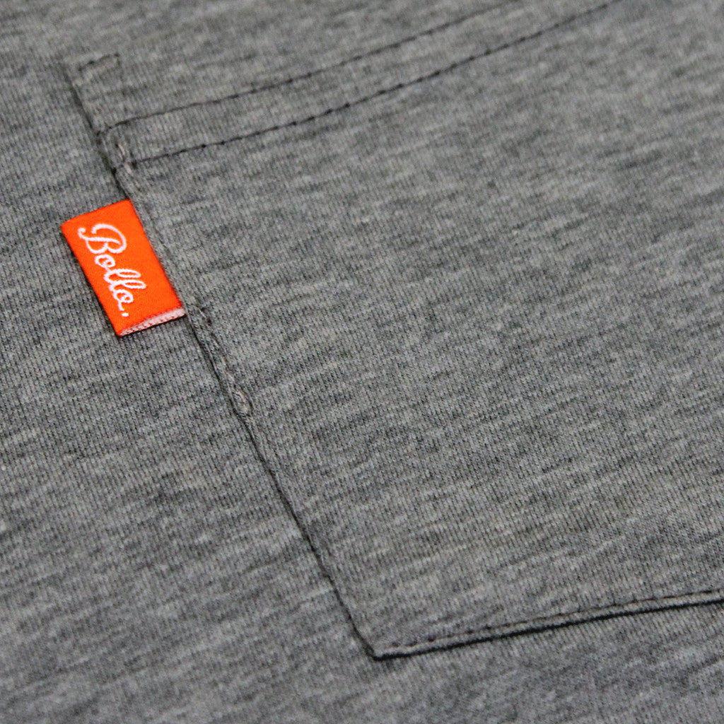 INSIGNIA POCKET T-SHIRT - HEATHER GREY
