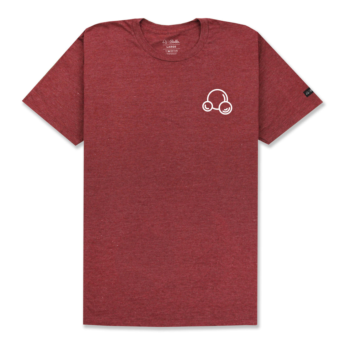 INSIGNIA T-SHIRT - BURGUNDY HEATHER