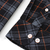 LOMBARD L/S SHIRT - BLACK/ORANGE