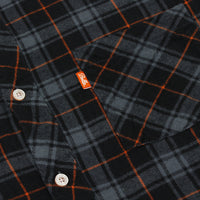 LOMBARD L/S SHIRT - BLACK/ORANGE