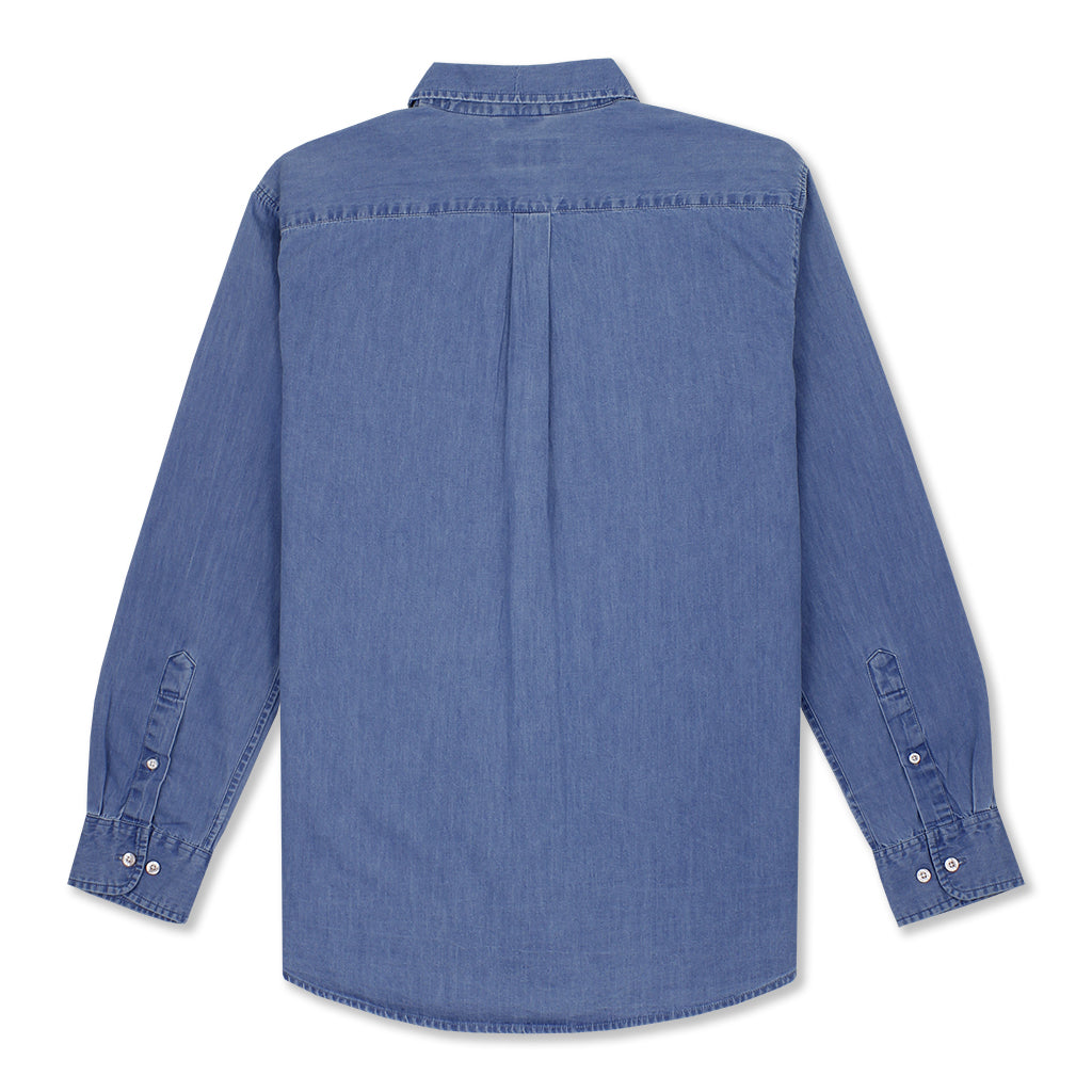 MOORE L/S SHIRT - LIGHT BLUE MMO