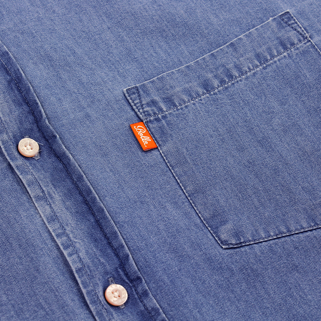 MOORE L/S SHIRT - LIGHT BLUE MMO