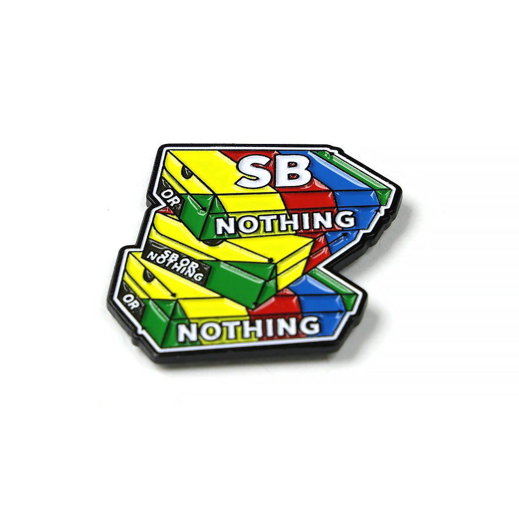 BOX PIN - STRIPED (SB OR NOTHING)