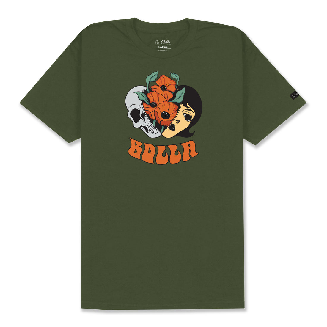 SPLIT T-SHIRT - OLIVE