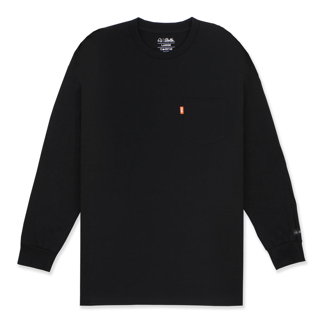 DAILY POCKET L/S SHIRT - BLACK