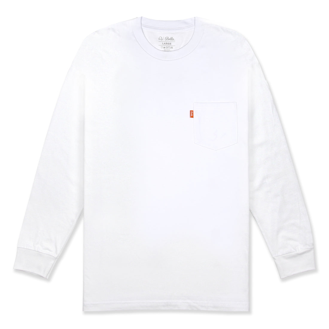 DAILY POCKET L/S SHIRT - WHITE