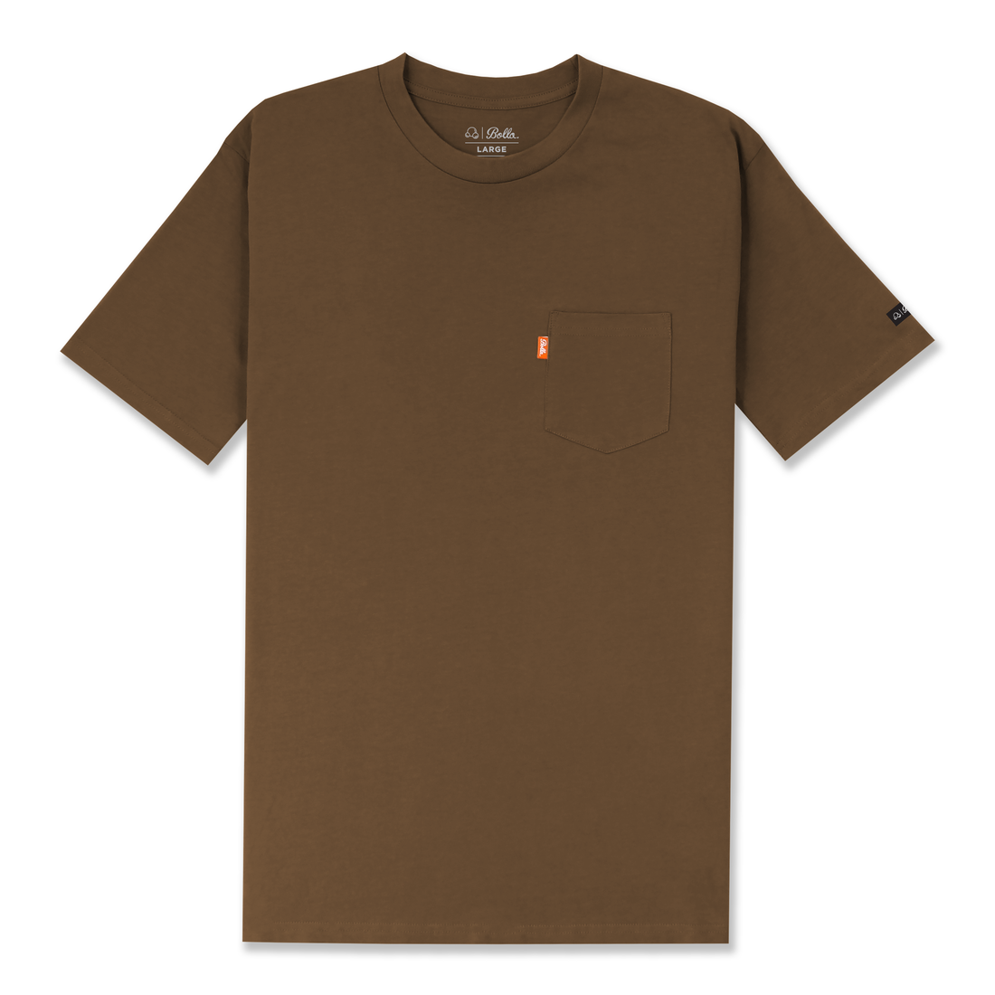 DAILY POCKET T-SHIRT - WALNUT