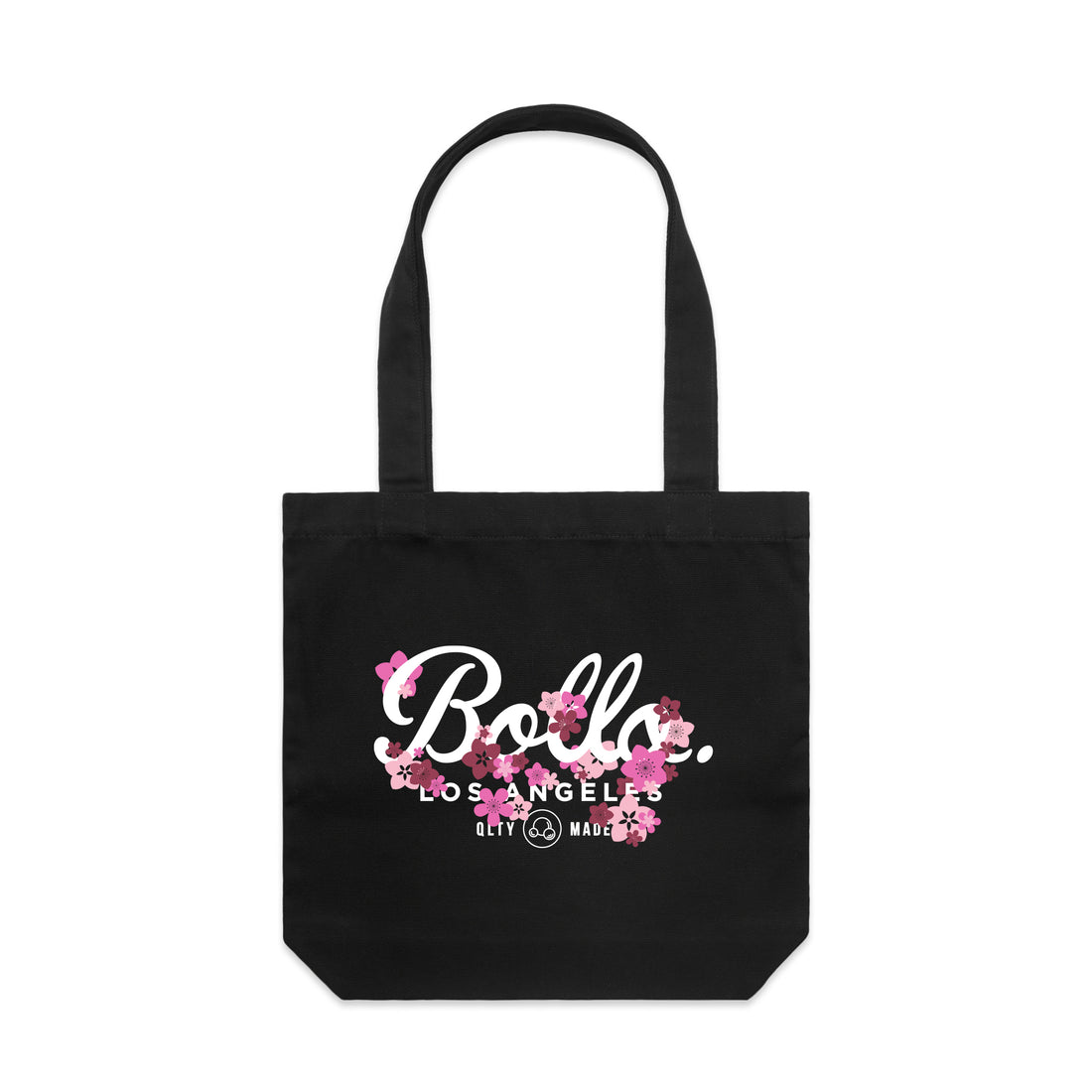 INSIGNIA CITY: LOS ANGELES TOTE BAG - BLACK/BLOSSOM