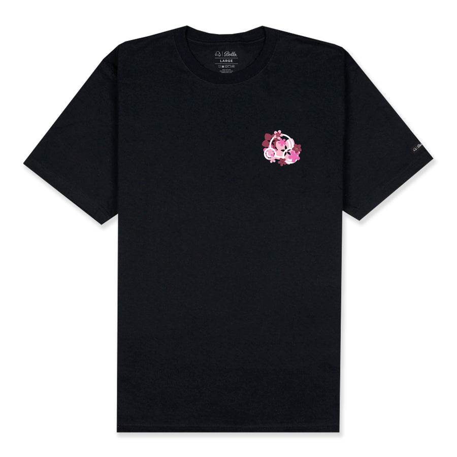 INSIGNIA CITY: LOS ANGELES T-SHIRT - BLACK/BLOSSOM