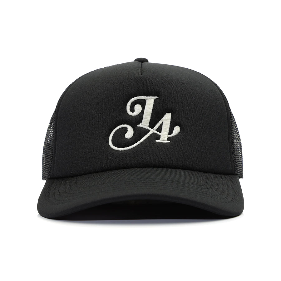 LA TRUCKER HAT - BLACK