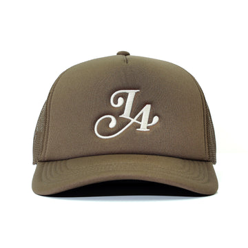LA TRUCKER HAT - WALNUT