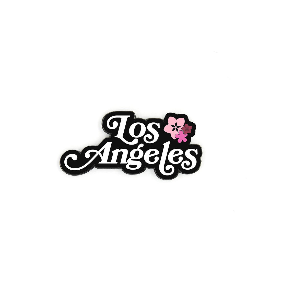 LOS ANGELES PIN - BLACK/BLOSSOM